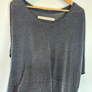 RAQUEL ALLEGRA Gray Boxy Dolman Sleeve T-Shirt Dress